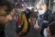 WHO delegation at migrant camp - Belarus