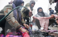 Migrants on Belarusian-Polish Border