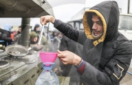 Migrants on Belarusian-Polish Border