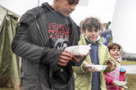 Migrants on Belarusian-Polish Border