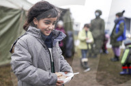 Migrants on Belarusian-Polish Border