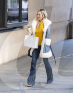 Laura Whitmore arrives at the BBC, New Broadcasting House.