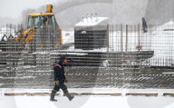 Coal-Fired Power Plant In Construction - Siberia