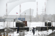 Coal-Fired Power Plant In Construction - Siberia