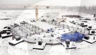 Coal-Fired Power Plant In Construction - Siberia