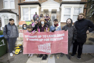 Renter activists block London eviction as end of Covid protections takes toll. Exclusive: bailiffs turned away in Abbey Wood as figures show rise in no-fault eviction notices in England