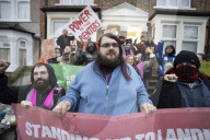 Renter activists block London eviction as end of Covid protections takes toll. Exclusive: bailiffs turned away in Abbey Wood as figures show rise in no-fault eviction notices in England