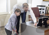 DPM Dominic Raab Meets Tony Hudgell with adopted parents