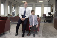 DPM Dominic Raab Meets Tony Hudgell with adopted parents