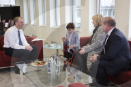 DPM Dominic Raab Meets Tony Hudgell with adopted parents