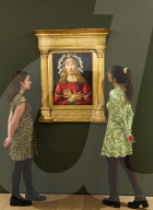 Sandro Botticelli's Man of Sorrows on view at 
at Sotheby's, London.