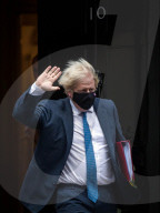 Boris Johnson departs No10 Downing Street for Prime Ministers Questions
