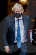 Boris Johnson departs No10 Downing Street for Prime Ministers Questions