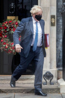 Boris Johnson departs No10 Downing Street for Prime Ministers Questions
