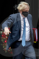 Boris Johnson departs No10 Downing Street for Prime Ministers Questions