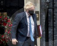 Boris Johnson departs No10 Downing Street for Prime Ministers Questions