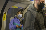 Masks on the tube after madatory wearing was reintroduced