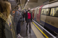 Masks on the tube after madatory wearing was reintroduced