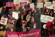 UK universities hit by strike action over pay and pensions. University College Union (UCU) picket line 