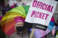 UK universities hit by strike action over pay and pensions. University College Union (UCU) picket line 