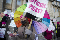UK universities hit by strike action over pay and pensions. University College Union (UCU) picket line 