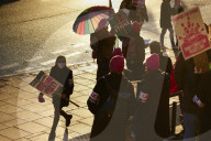 UK universities hit by strike action over pay and pensions. University College Union (UCU) picket line 