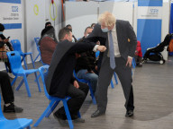 Prime Minister Boris Johnson receives his Booster Jab