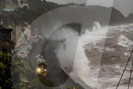 NEWS - Sturm Barra fegt über Grossbritannien: Gewaltige Wellen schlagen in Dawlish gegen die Strandpromenade