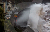 NEWS - Sturm Barra fegt über Grossbritannien: Gewaltige Wellen schlagen in Dawlish gegen die Strandpromenade