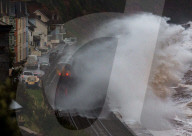 NEWS - Sturm Barra fegt über Grossbritannien: Gewaltige Wellen schlagen in Dawlish gegen die Strandpromenade