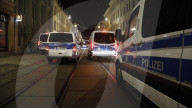 NEWS - Polizeiaufgebot bei nicht genehmigte Demonstration von Corona Massnahmen Gegnern in Görlitz