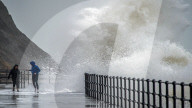 Folkestone is hit by 60mph winds and torrential rain, Storm Barra.