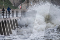 Folkestone is hit by 60mph winds and torrential rain, Storm Barra.