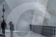 Folkestone is hit by 60mph winds and torrential rain, Storm Barra.