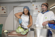 Rapper Stefflon Don lends a hand at the Evening Standard’s social kitchen
