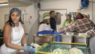 Rapper Stefflon Don lends a hand at the Evening Standard’s social kitchen