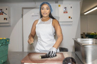 Rapper Stefflon Don lends a hand at the Evening Standard’s social kitchen