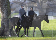 ROYALS - Prinz Andrew reitet durch den Park von Schloss Windsor