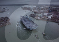 HMS Queen Elizabeth returns to Portsmouth