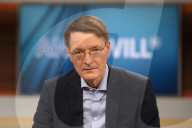 NEWS -  Der neue deutsche Gesundheitsminister Karl Lauterbach in der ARD Talkshow ANNE WILL