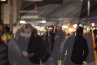 Waterloo station today on the first day of new rules to work from home.