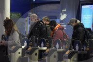 Waterloo station today on the first day of new rules to work from home.