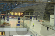 Waterloo station today on the first day of new rules to work from home.