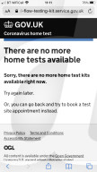 NHS website overwhelmed by booster demand and runs out of lateral flow tests in England.