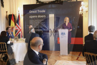 Foreign Secretary.Liz Truss in Madrid with José Manuel Albares