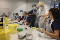 Prime Minister Boris Johnson visits ramsgate vaccination centre