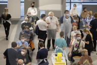 Prime Minister Boris Johnson visits ramsgate vaccination centre