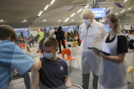 Prime Minister Boris Johnson visits ramsgate vaccination centre