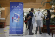 Prime Minister Boris Johnson visits ramsgate vaccination centre