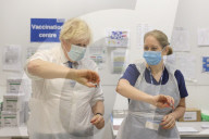 Prime Minister Boris Johnson visits ramsgate vaccination centre
